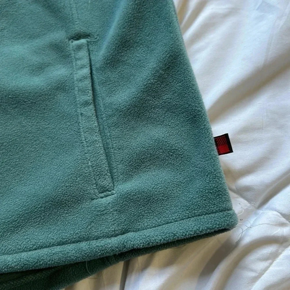 Woolrich Fleece Vest Seafoam Green Zip Up 2 Pockets Women's Size XL - Picture 4 of 6